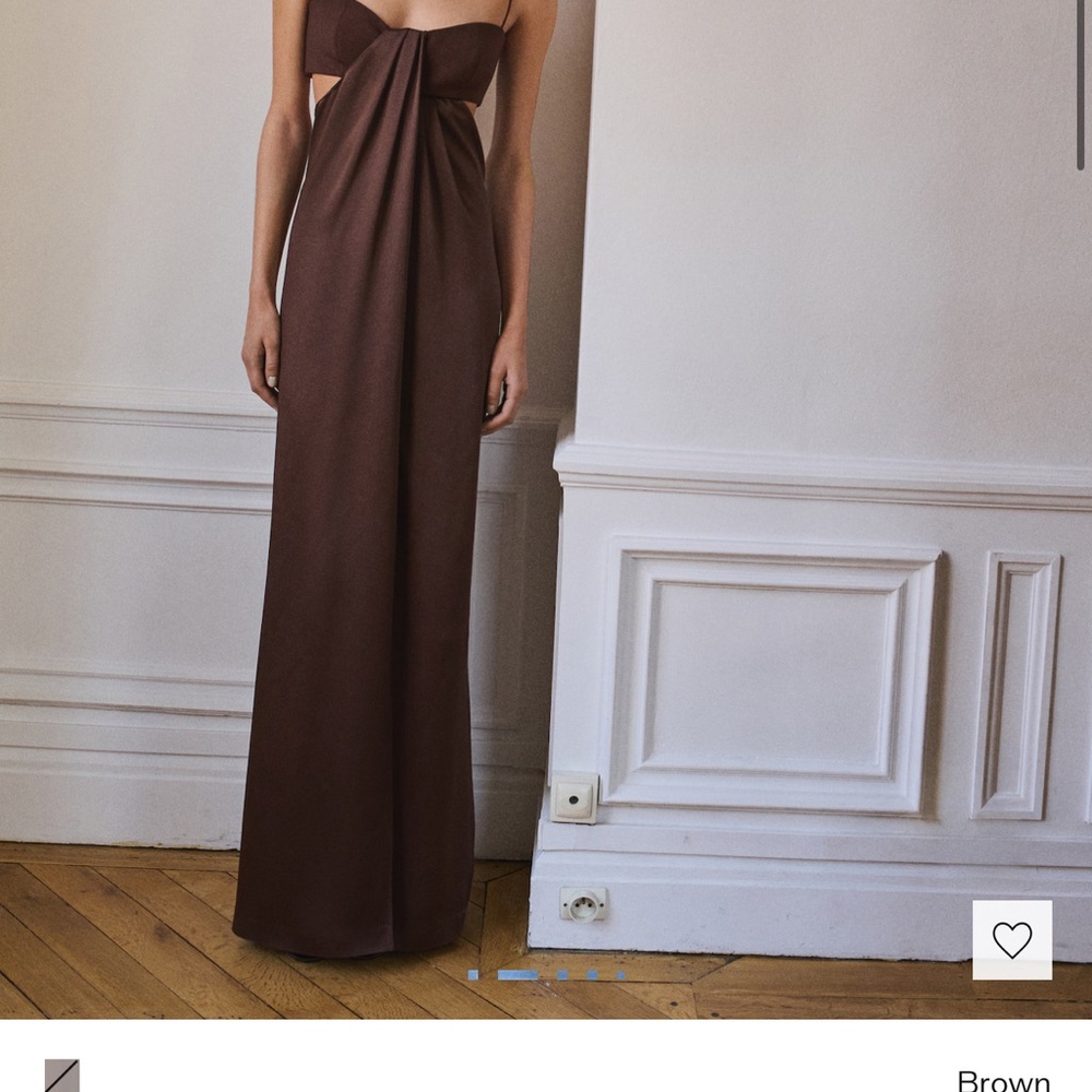 Mango Chocolate Brown Maxi Dress